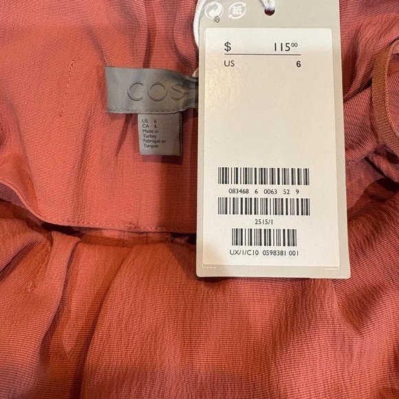 COS Terracotta Long Sleeve Dress - Picture 6 of 6